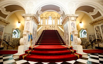 Main reception area stairs in Belfast City Hall