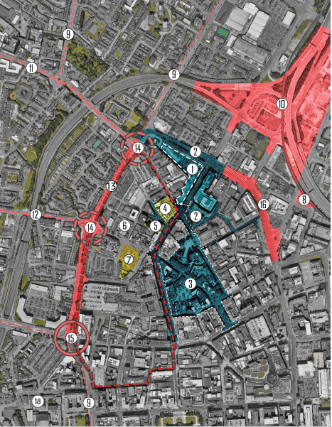 Figure 8: Inner North West Changing Context (map)