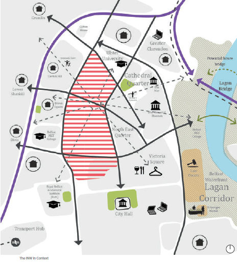 The Inner North West in Context (map)