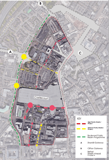 Figure 12: INW Public Realm Upgrade Scheme (map)